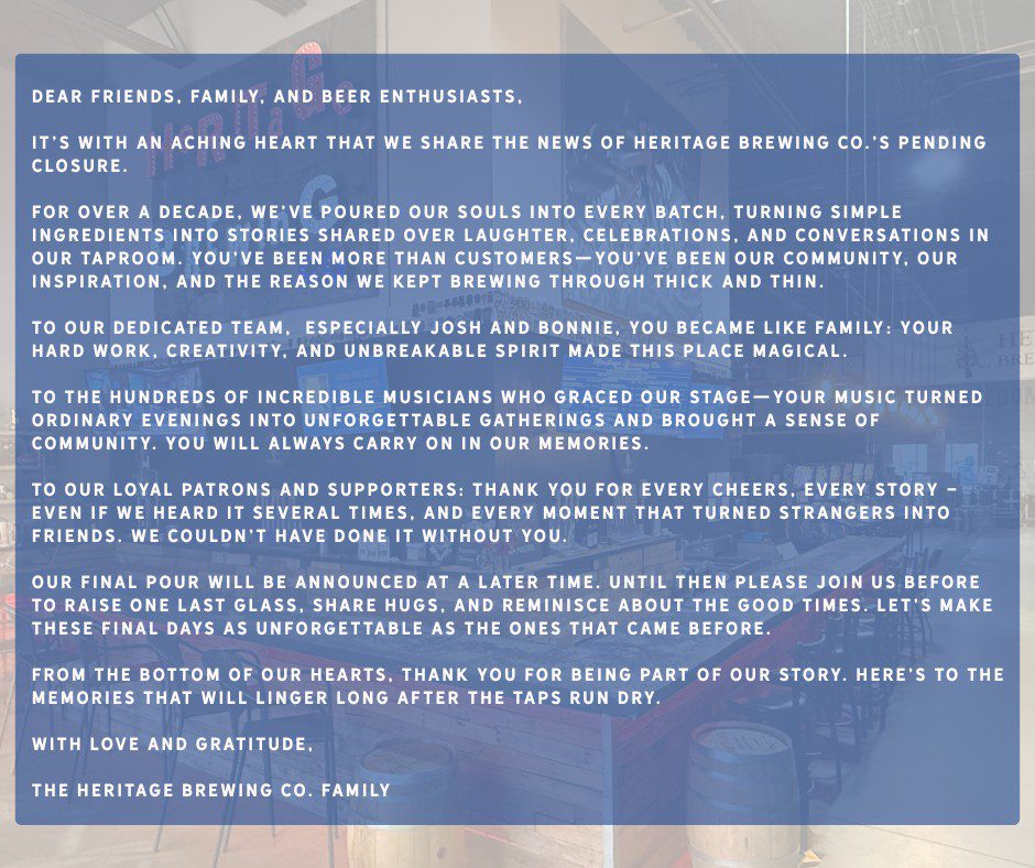 heritage closing statement